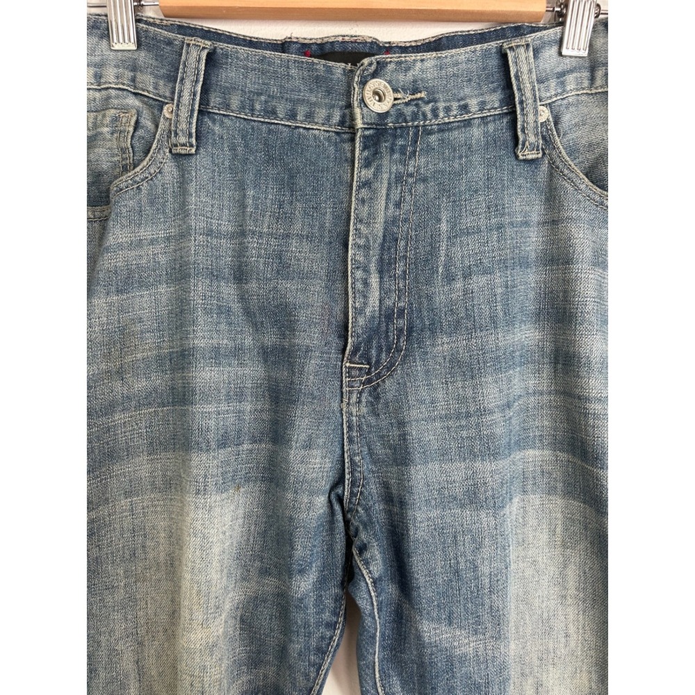 Guess Ultra Slim McCrae Fit Mens Blue Medium Wash Denim Jeans 40x32 VTG Style - Picture 2 of 11